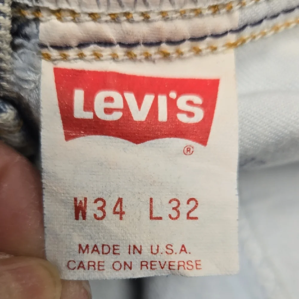 🏠 Vintage Levi's Orange Tab Acid Wash Denim Jeans Size 34X32. (40552 0209)